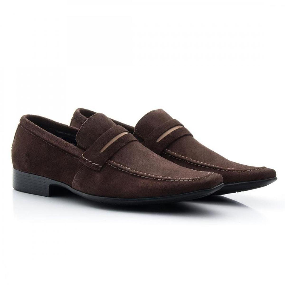 Sapato Casual Mocassim Bigioni Esporte Fino Em Camurça - Marrom | Zattini