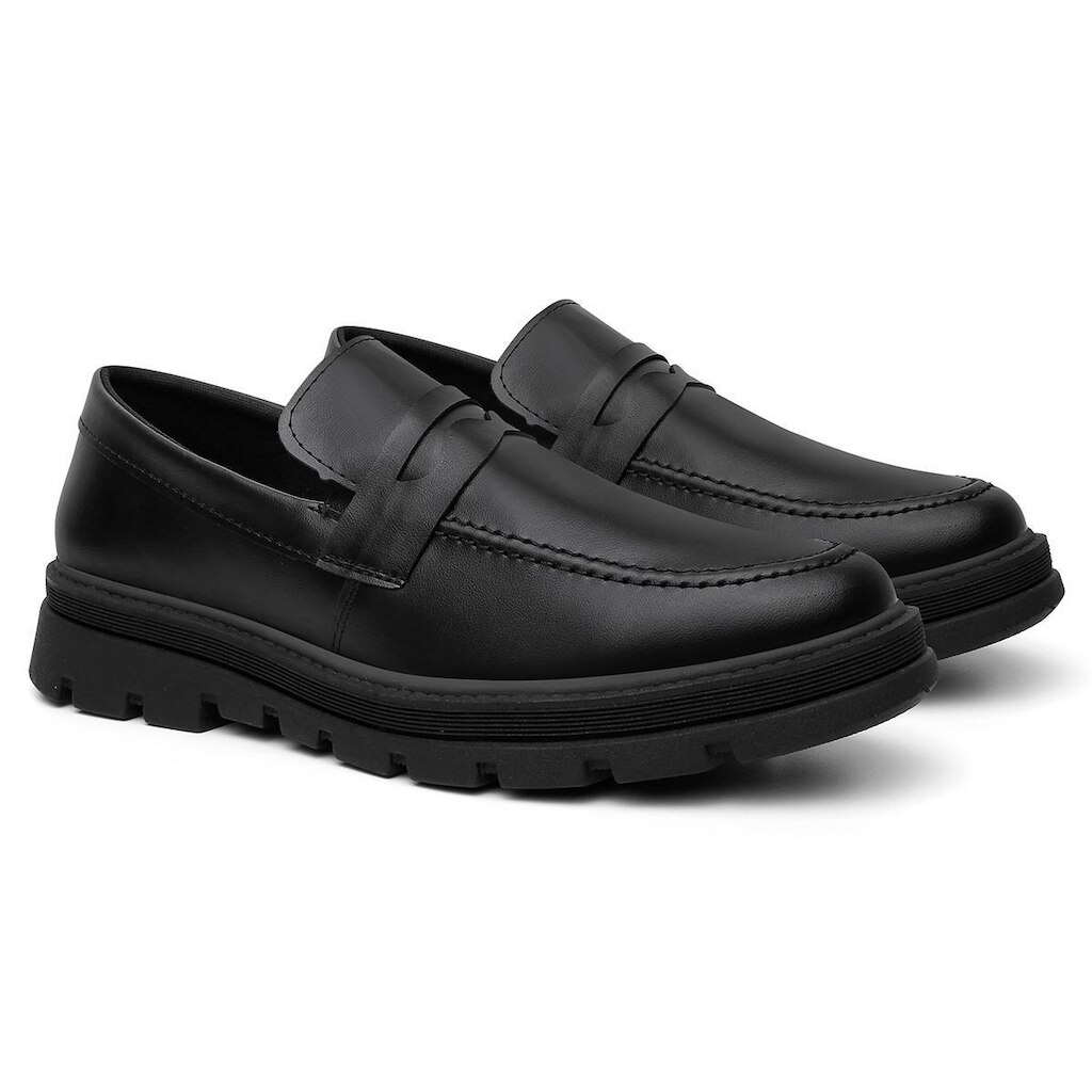 Sapato Casual Mocassim Masculino Loafer Tratorado Comfort Premium