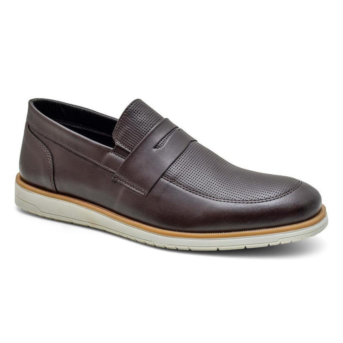 Sapato Casual Mocassim Moderno Chocolate Menor preço em Sapato Casual Mocassim Moderno Chocolate
