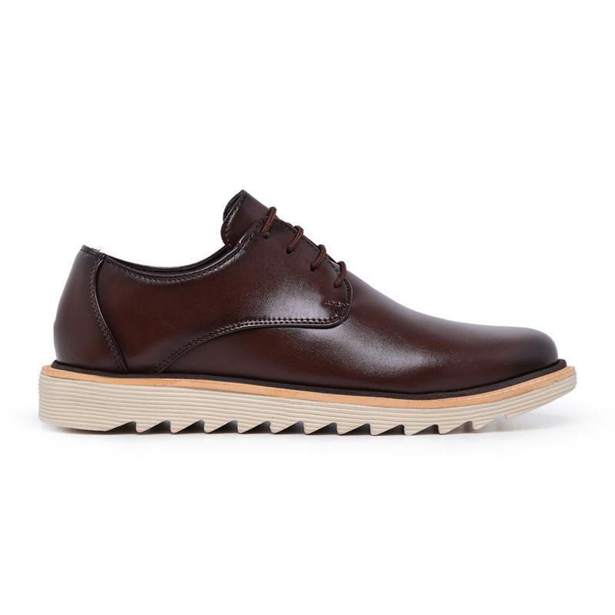 Sapato Casual Oxford Derby Tratorado Super Leve E Macio Menor preço em Sapato Casual Oxford Derby Tratorado Super Leve E Macio