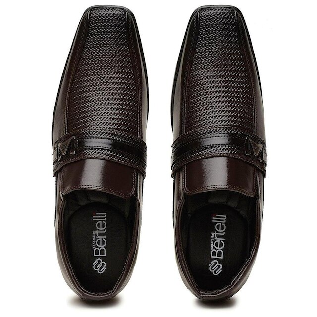 Sapato Casual Oxford Masculino Bico Quadrado Para Casamento Dia a Dia Sola Resistente e Segura