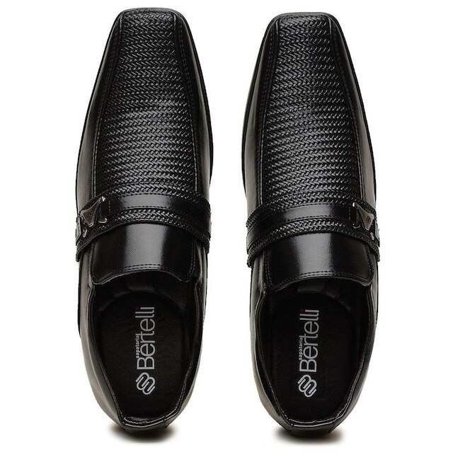 Sapato Casual Oxford Masculino Bico Quadrado Para Casamento Dia a Dia Sola Resistente e Segura