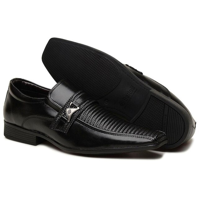 Sapato Casual Oxford Masculino Bico Quadrado Para Casamento Dia a Dia Sola Resistente e Segura