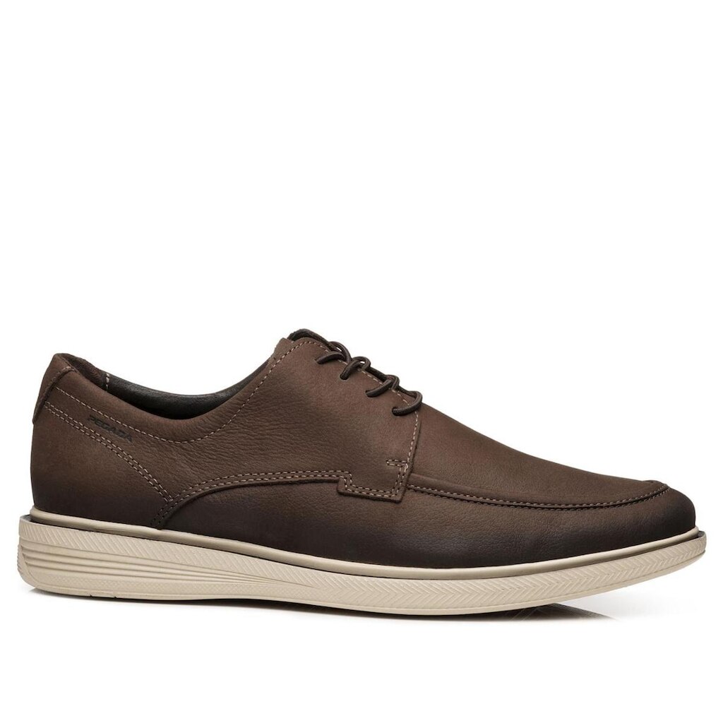 Sapato Casual Pegada Masculino em Couro Chocolate 126116-04