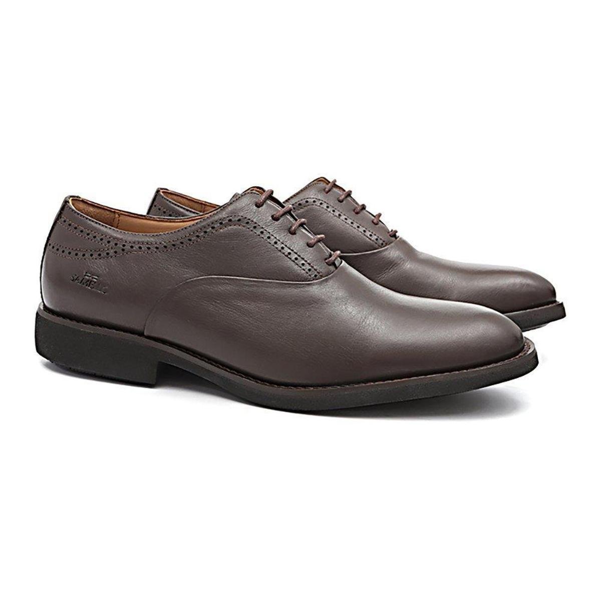 Sapato Casual Samello Derby Em Couro Masculino Menor preço em Sapato Casual Samello Derby Em Couro Masculino