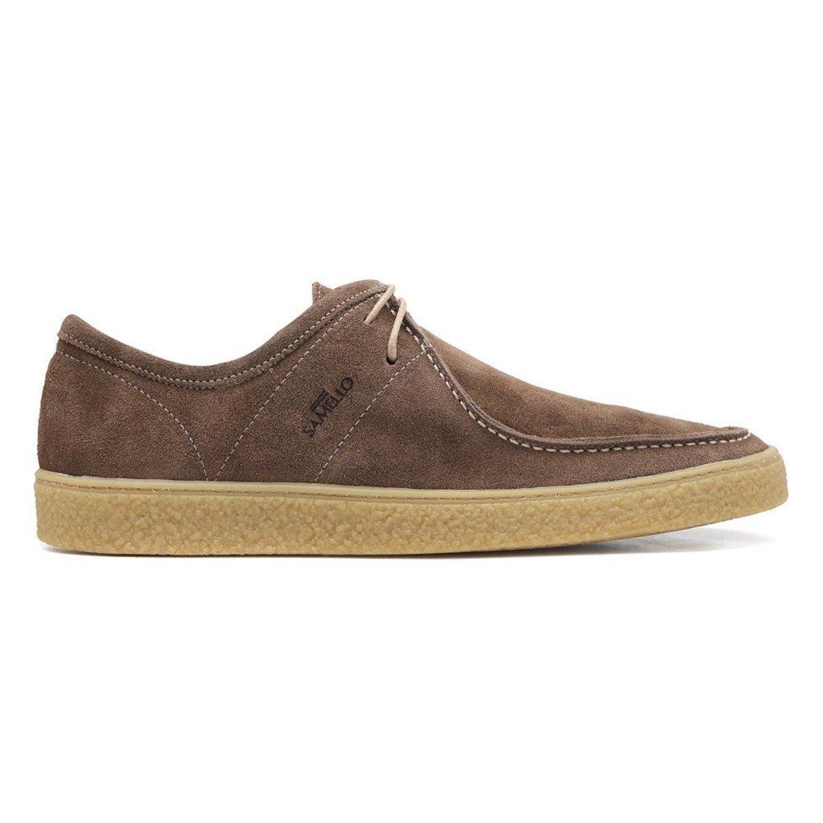 Sapato Casual Samello Loafer Camurca Masculino - Marrom Claro | Zattini