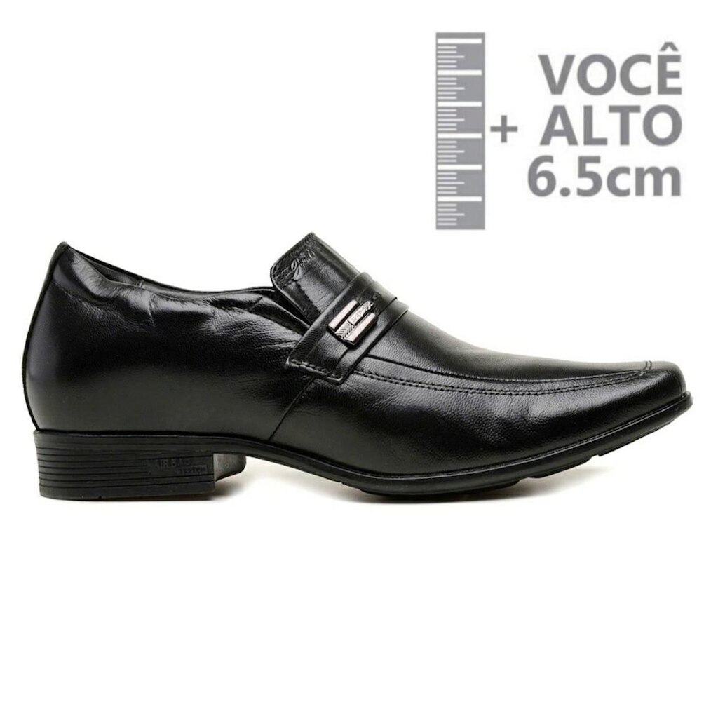 Sapato Com Salto Interno Couro Jota Pe Preto Air 71363