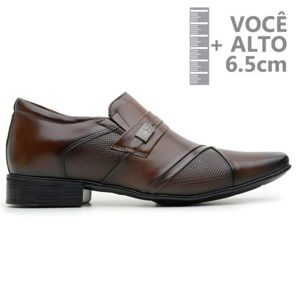 Sapato Com Salto Interno Jota Pe Marrom 82404