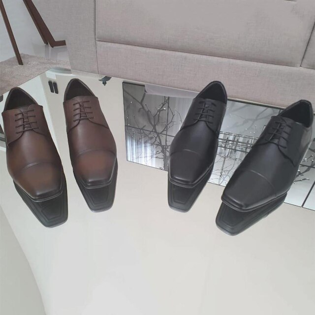 Sapato Com Salto Interno Jota Pe Preto Grow Air 79509