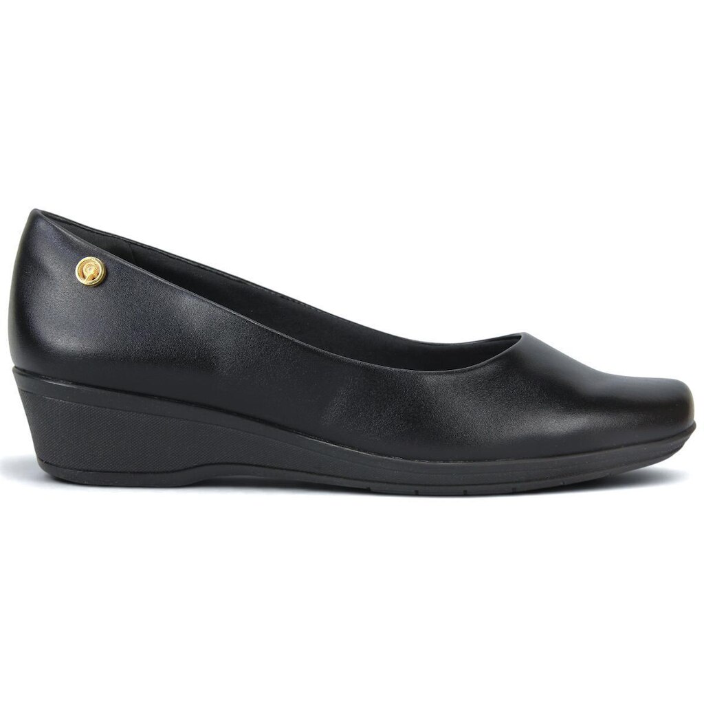 Sapato Comfortflex Anabela Macio Trabalho 26-94301 Feminino