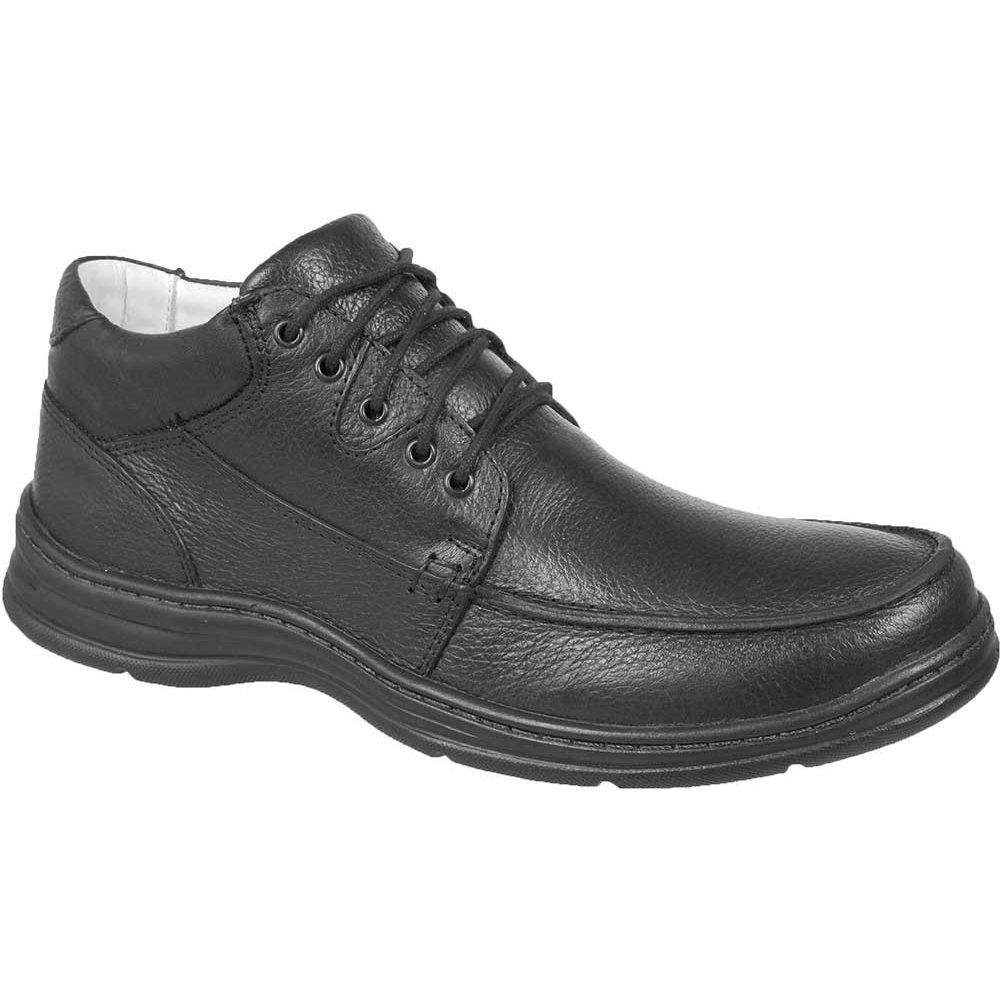 Sapato Confort Plus em Couro Bmbrasil 2710 - Preto | Zattini