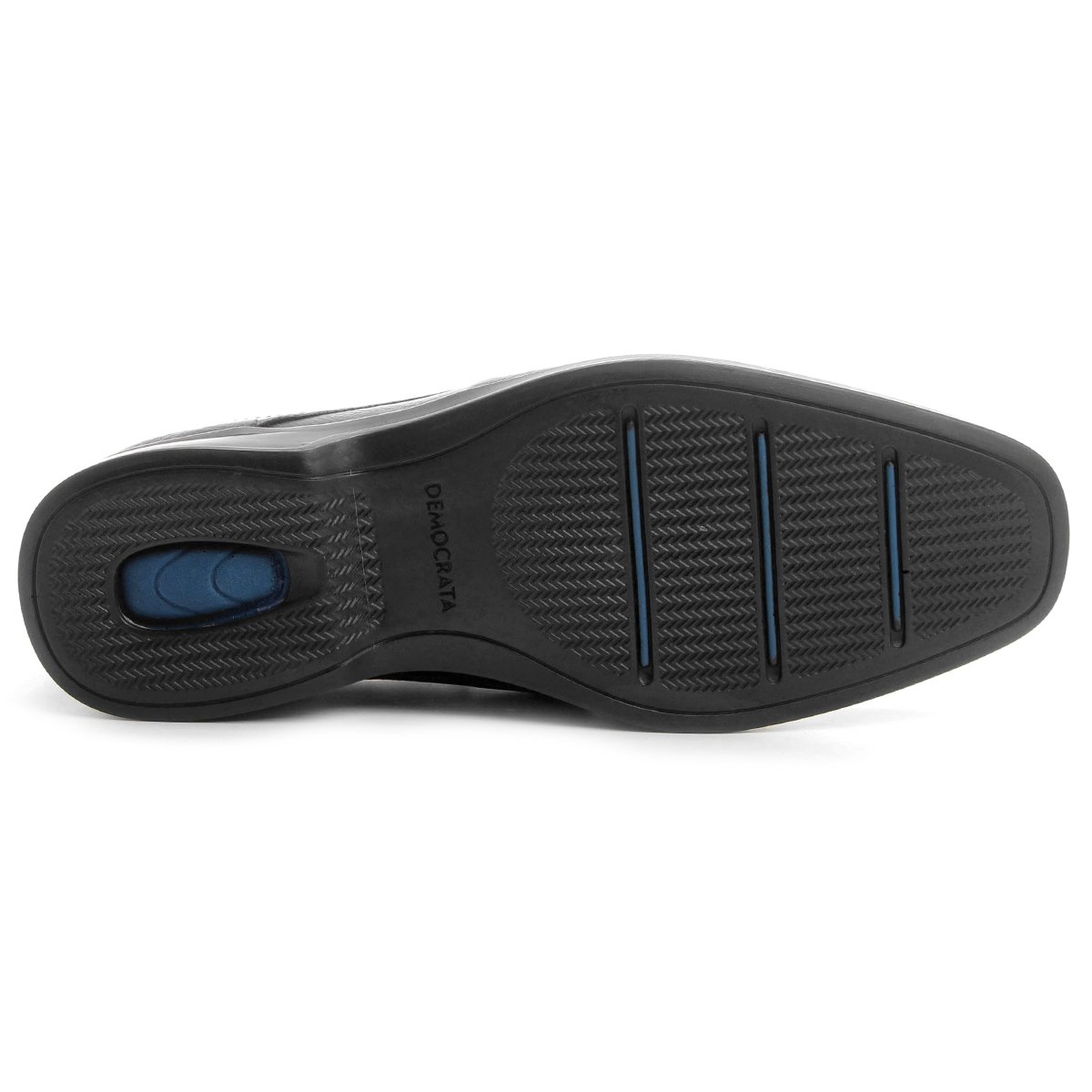 Sapato Conforto Couro Democrata Casual Dual Soft - Preto | Zattini