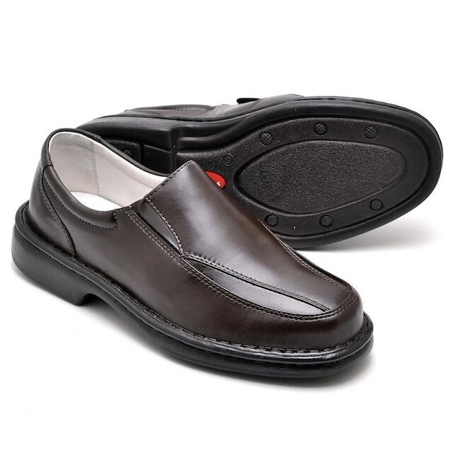 Sapato Conforto Couro Masculino