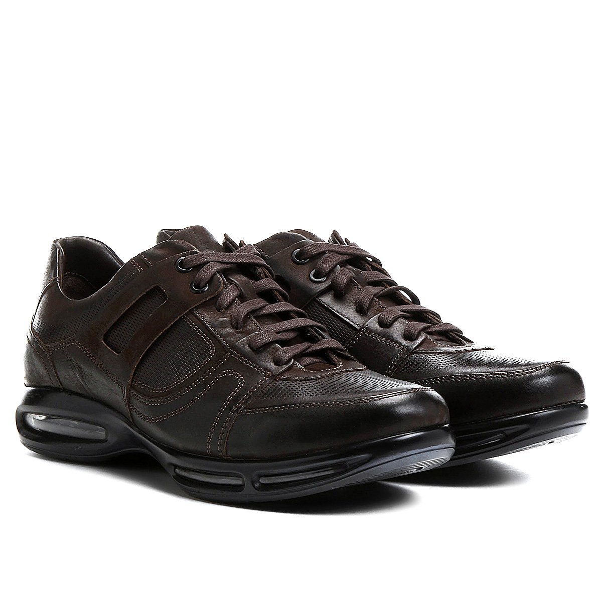 Sapato Social Dual Soft Democrata - 127102 Preto | Godiva Calçados