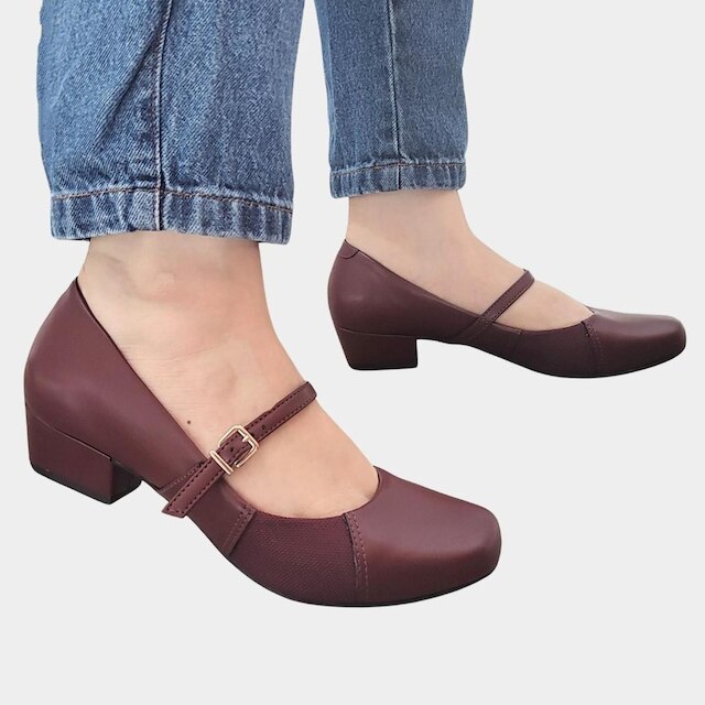 Sapato Conforto Firezzi Boneca Joanete Salto Baixo 237887