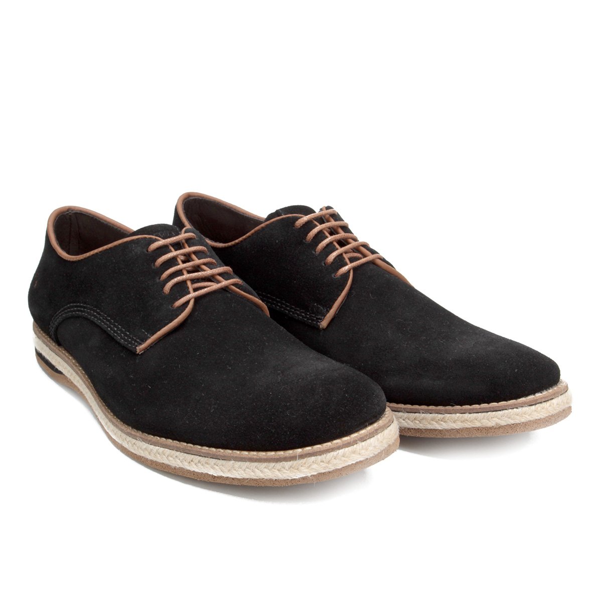 Sapato Couro Casual Reserva Rafa Nobuck Masculino - Preto Menor preço em Sapato Couro Casual Reserva Rafa Nobuck Masculino - Preto