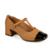 Sapato Dakota de Salto Bloco Feminino D0083 - Caramelo