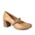 Sapato Dakota de Salto Bloco Feminino D2323 - Caramelo