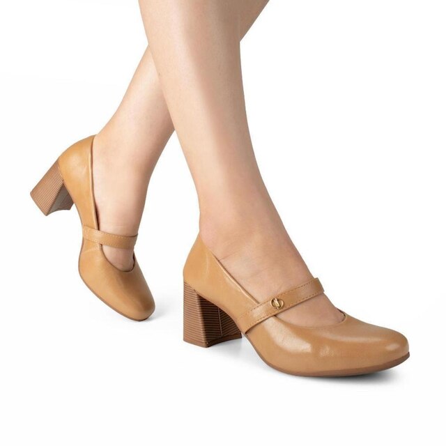 Sapato Dakota de Salto Bloco Feminino D2323