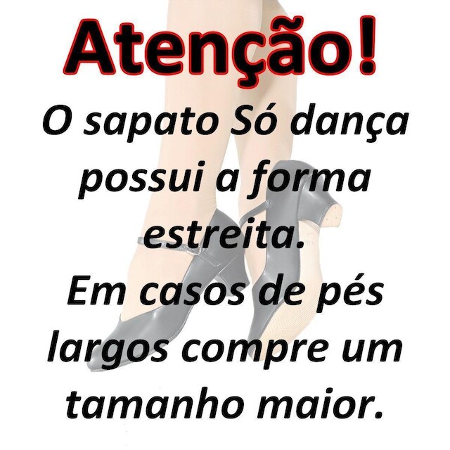 Sapato Dança De Salão Só Dança CH-52 Napa Salto 5cm Preto