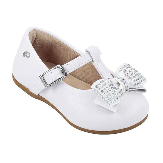 Batizado Sapatinho Bebe Branco Sapato De Bebê Pampili Angel