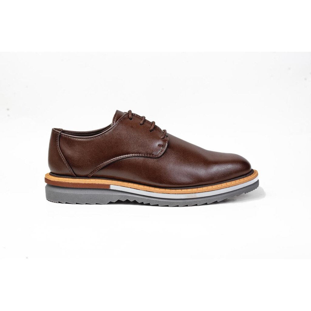 Sapato Derby Tratorado Casual Masculino Social Confortável