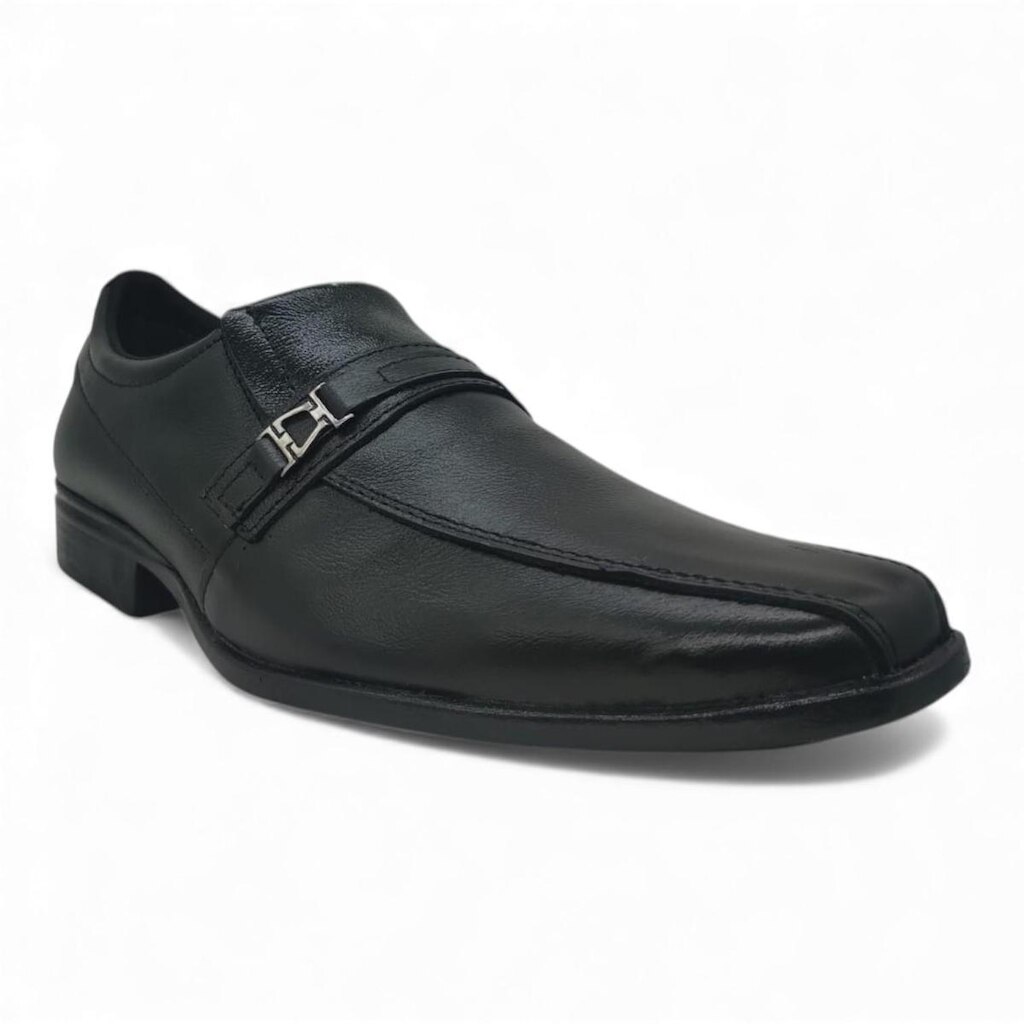 Sapato Esporte Fino Masculino Preto Bico Quadrado