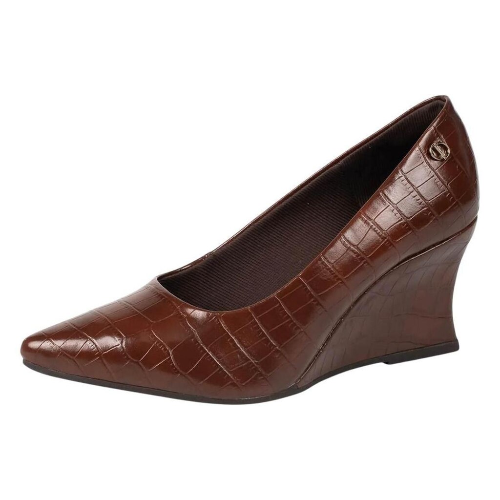 Sapato Feminino Anabela Conforto Estabilidade Medio Dakota