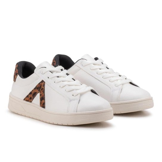 Sapato Feminino Branco Tenis Casual Moda Blogueira Original Zattini