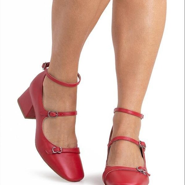 Sapato Feminino Couro Lia Line Modelo