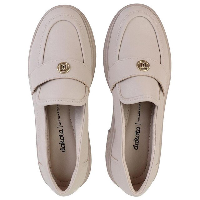 Sapato Feminino Dakota Mocassim Bege - D0131