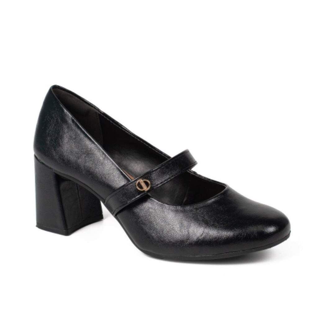 Sapato Feminino Dakota Salto Bloco Boneca - Preto