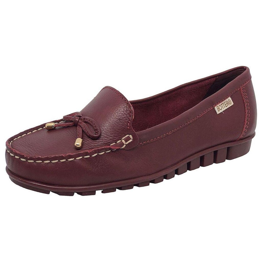 Sapato Feminino Mocassim Couro Slip On Laço Bottero 354001