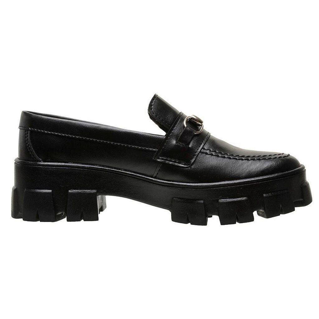 Sapato Feminino Mocassim Tratorado Confortável Dia a Dia