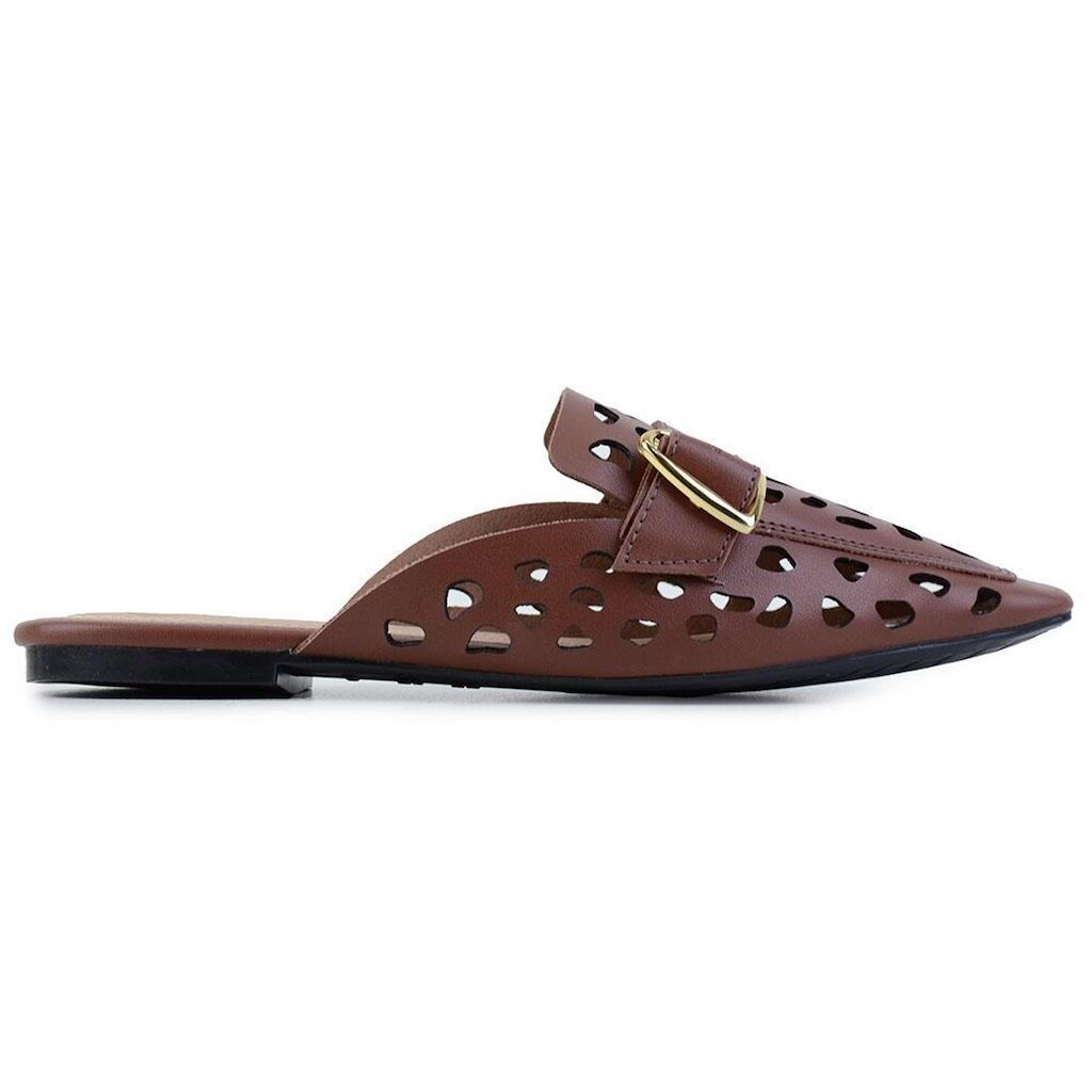 Sapato Feminino Offline Mule Marrom - 5516