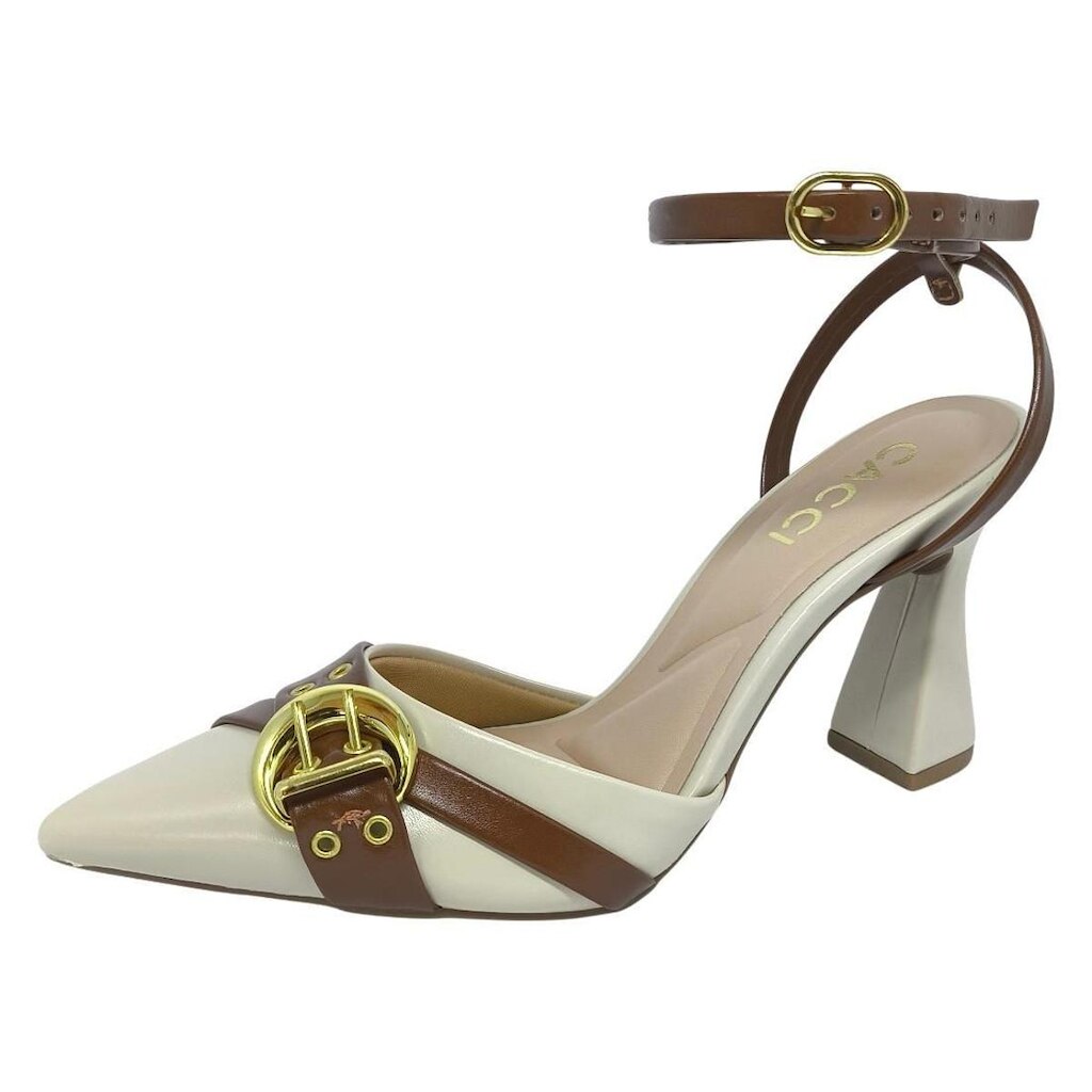 Sapato Feminino Salto Médio Fino Confortável Elegante Cacci