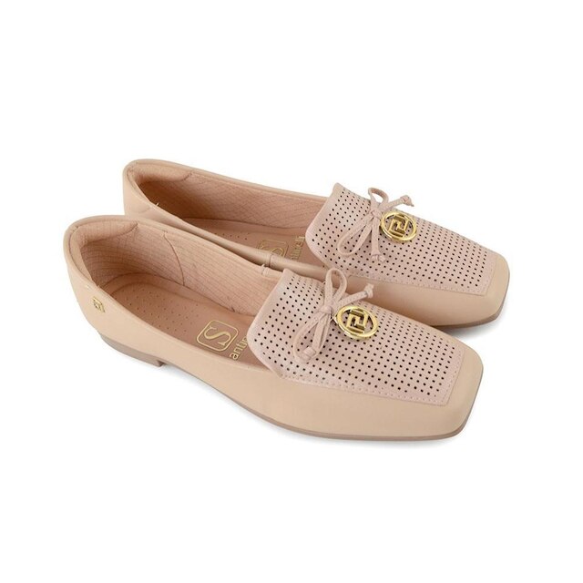 Sapato Feminino Santinelli Mocassim Saara Nude - 152601123