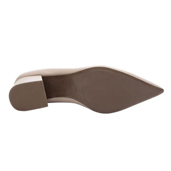 Sapato Feminino Scarpin Salto Bloco Couro Conforto Lia Line