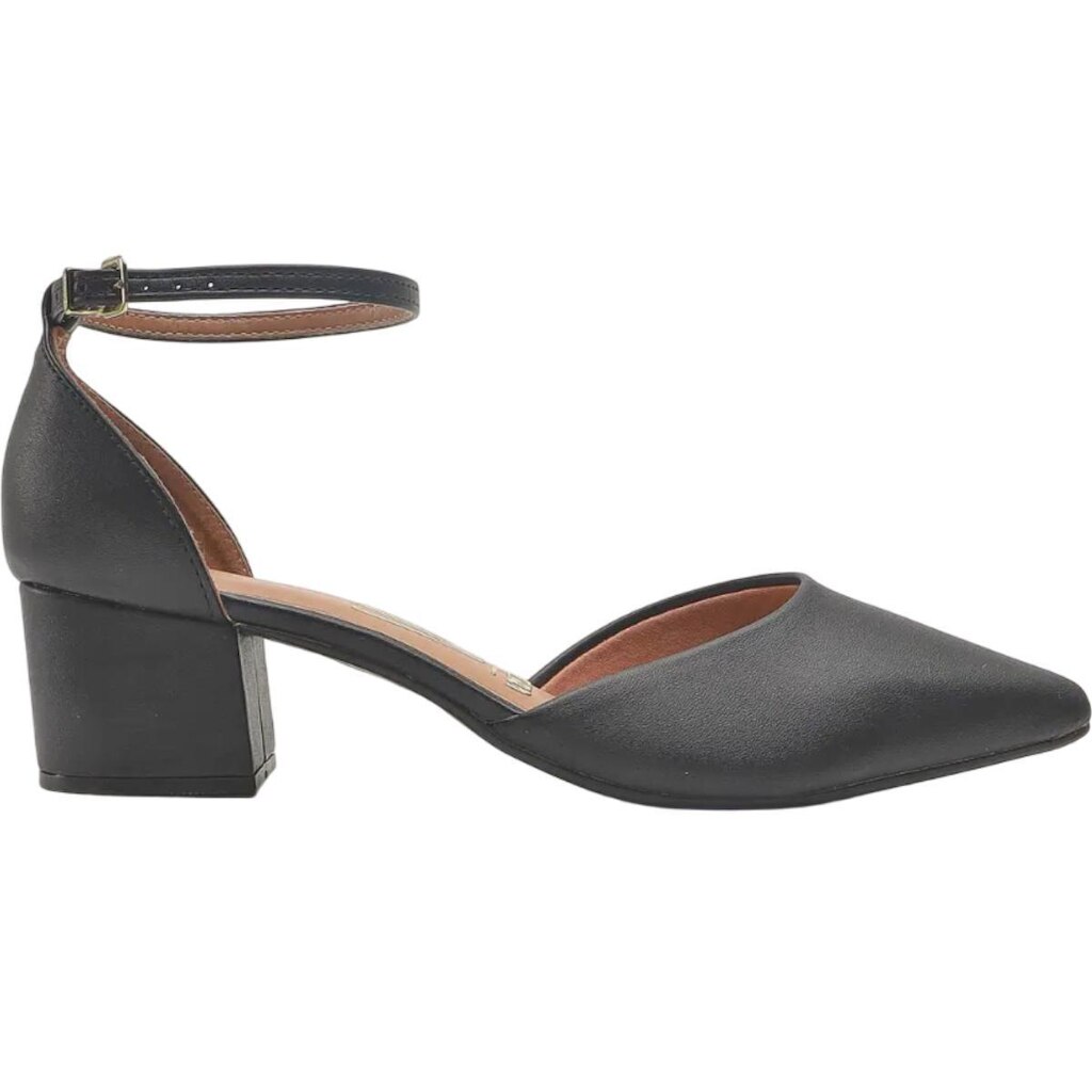 Sapato Feminino Scarpin Social Bico Fino Salto Médio Traseiro Fechado Conforto Vizzano 1220.317