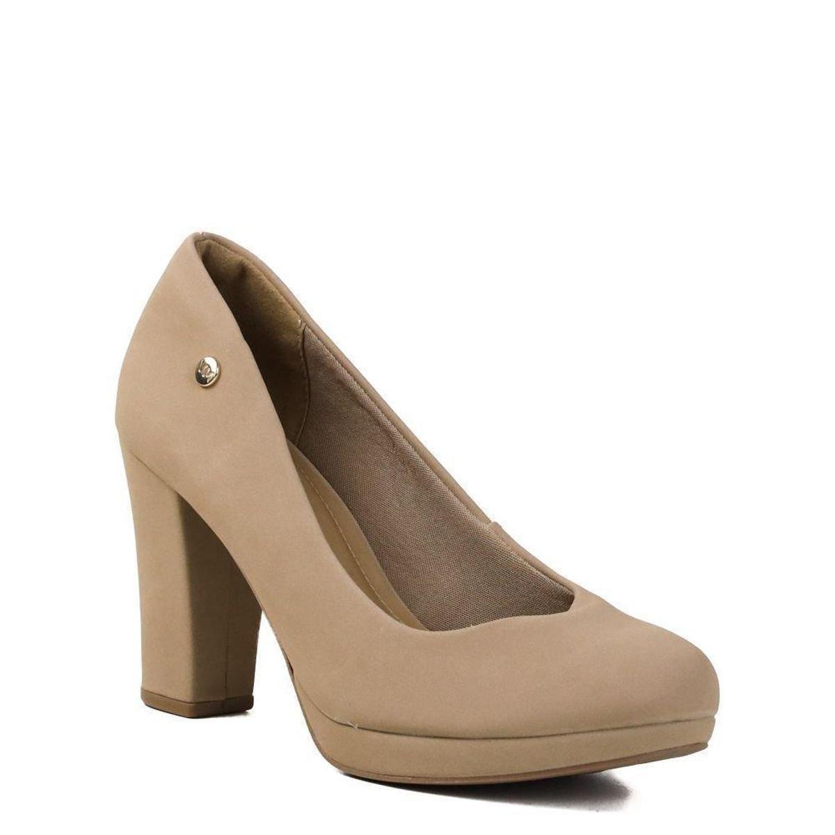 Sapato Feminino Scarpin Via Marte 20-1654 Torrone - Marrom Menor preço em Sapato Feminino Scarpin Via Marte 20-1654 Torrone - Marrom