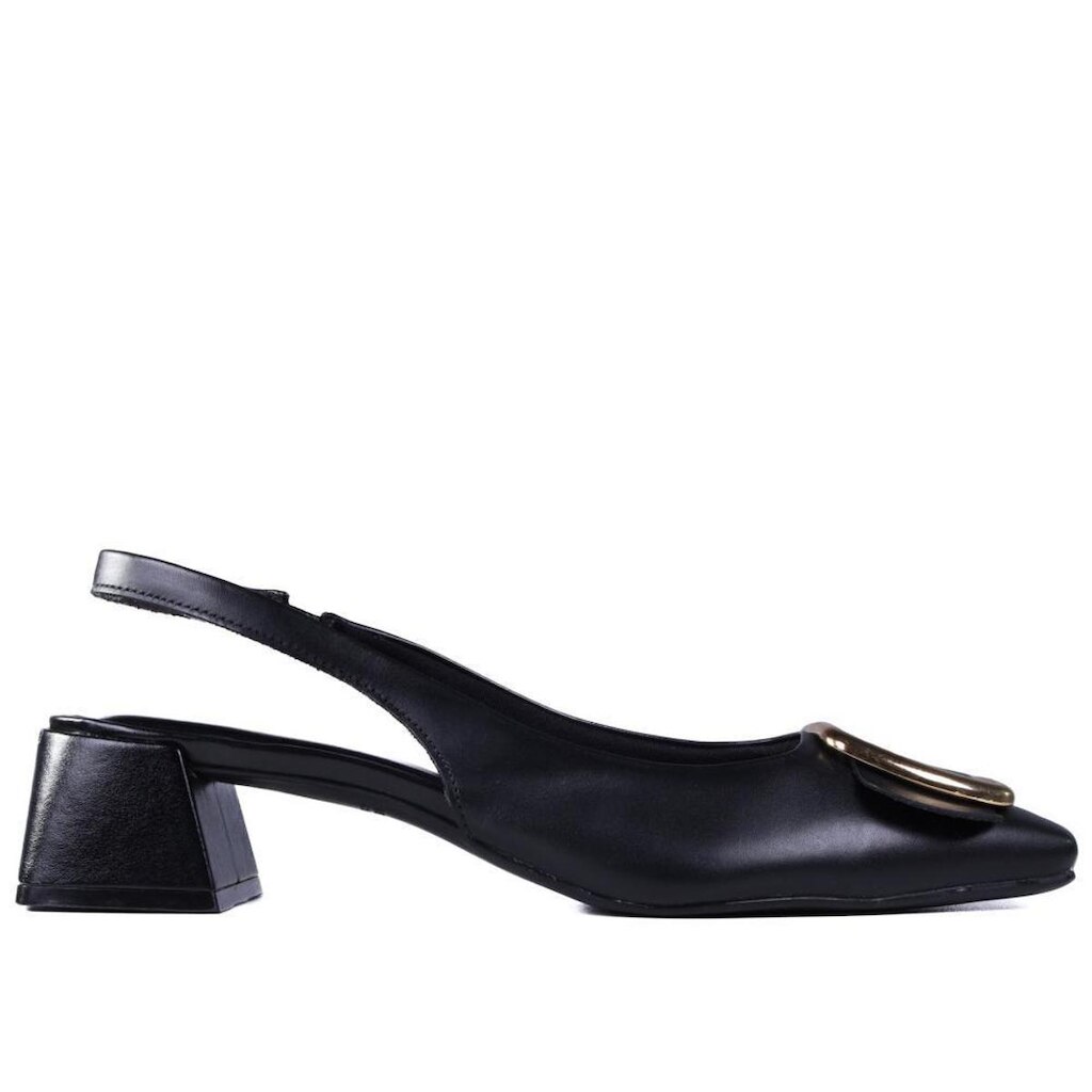 Sapato Feminino Slingback com Elástico Zariff 321018 Preto
