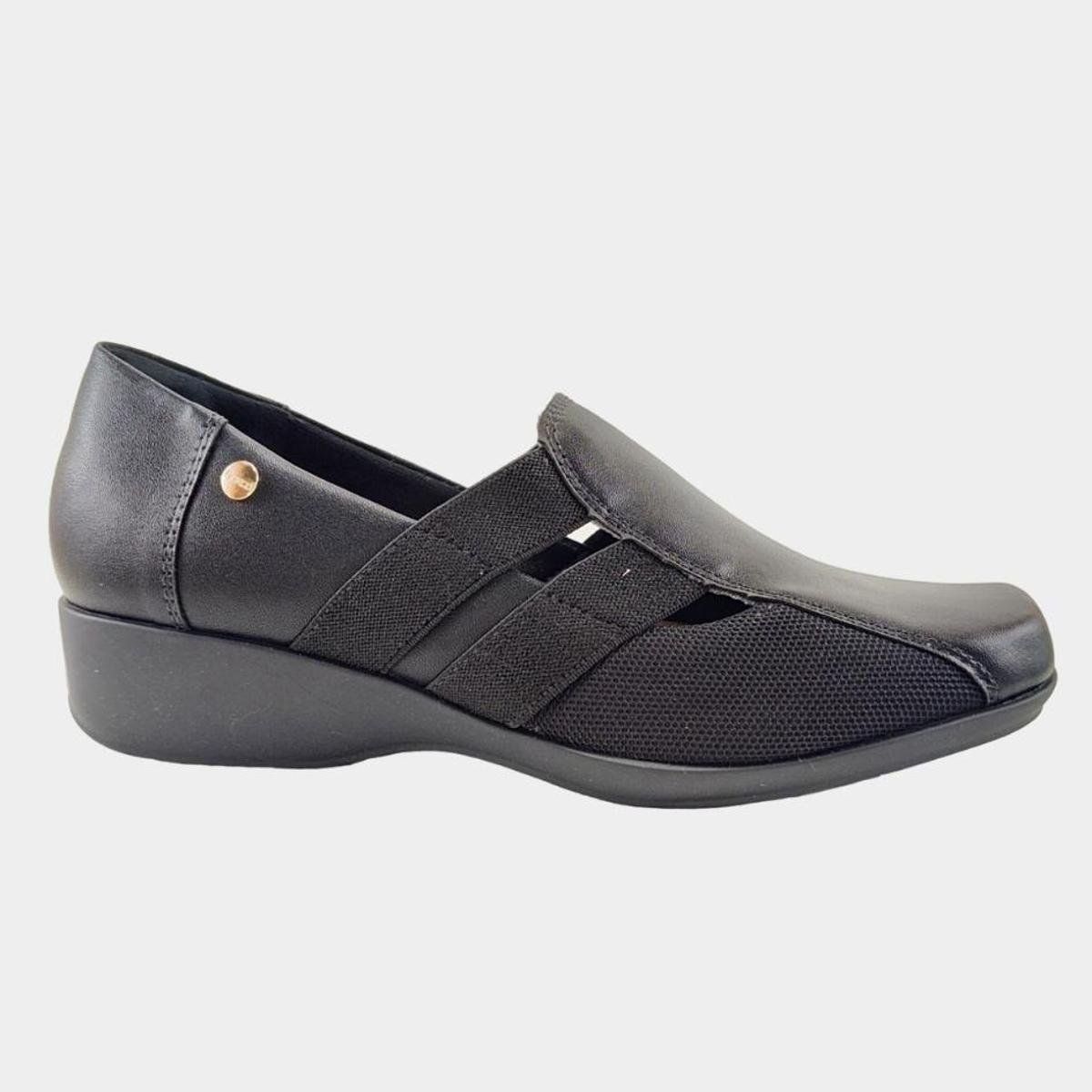 Sapato Feminino Super Conforto Firezzi Joanete 233016 - Preto Menor preço em Sapato Feminino Super Conforto Firezzi Joanete 233016 - Preto