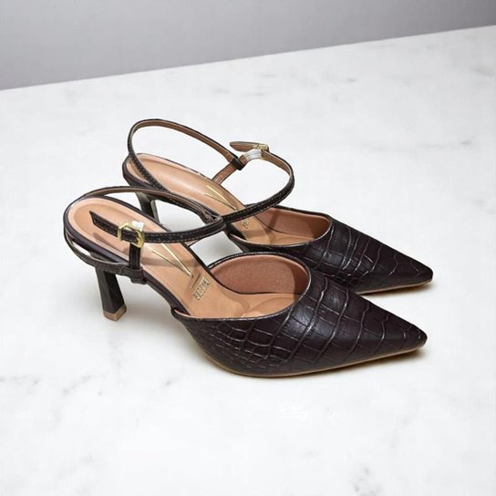 Sapato Feminino Vizzano Scarpin Slingback 1447101