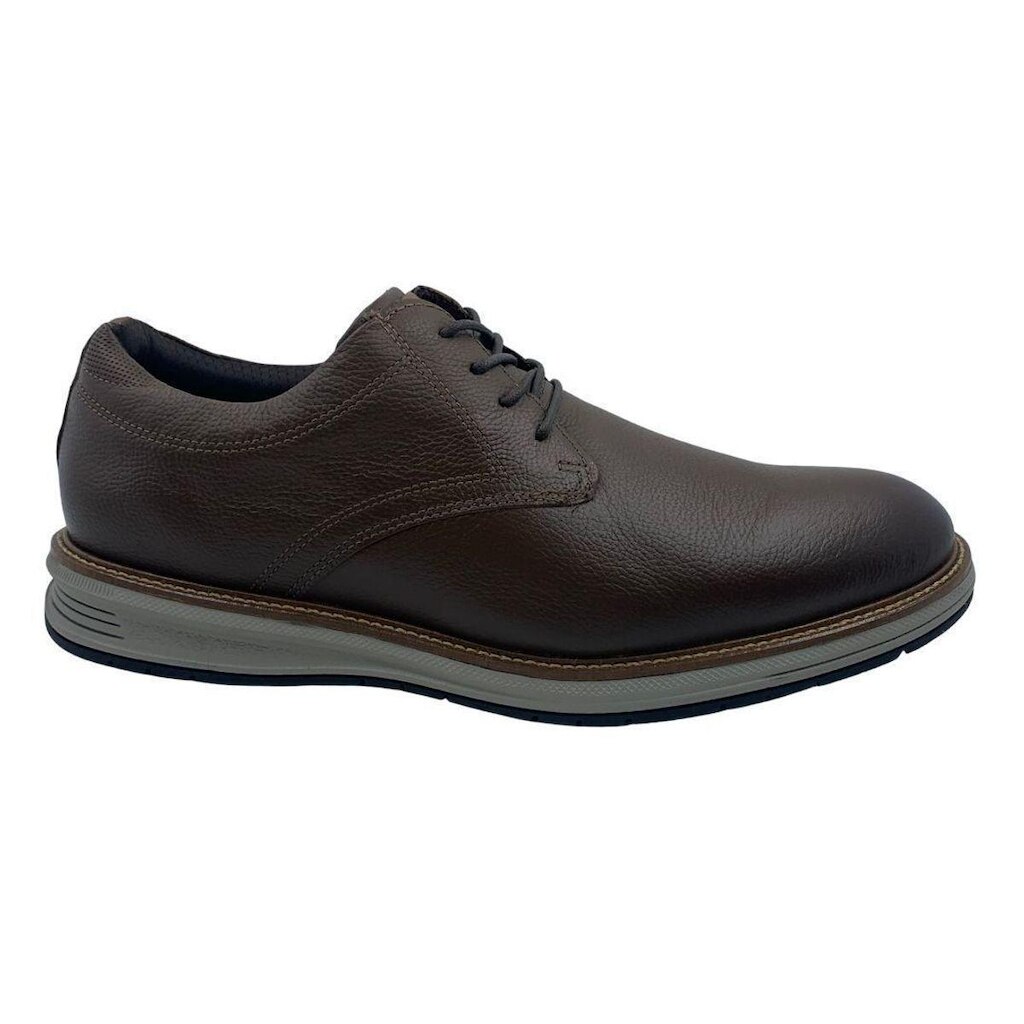 Sapato Ferracini Austin 5168 Couro Marrom Casual - Tabaco 40