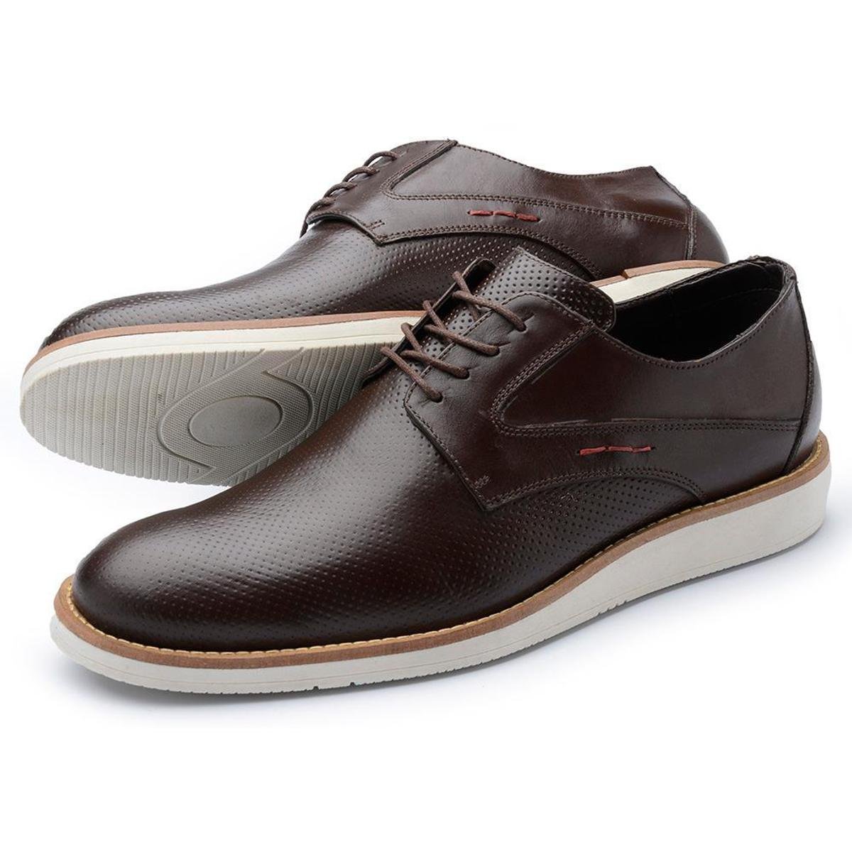 Sapato Homem Moderno Couro Stefanello Alepo - Café | Zattini