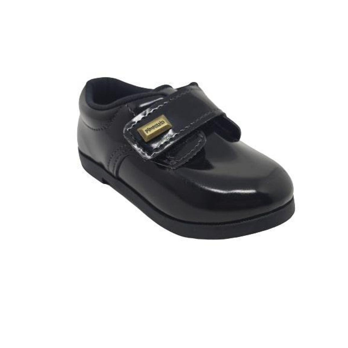 Sapato Infantil Pimpolho Verniz Masculino - Preto | Zattini