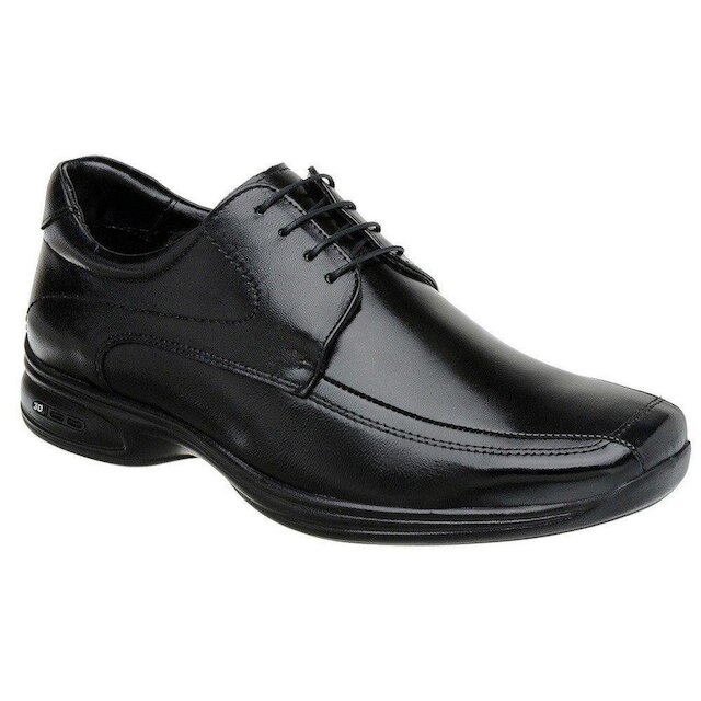 Sapato Jota Pe Couro 3d Preto Air Vision 71454