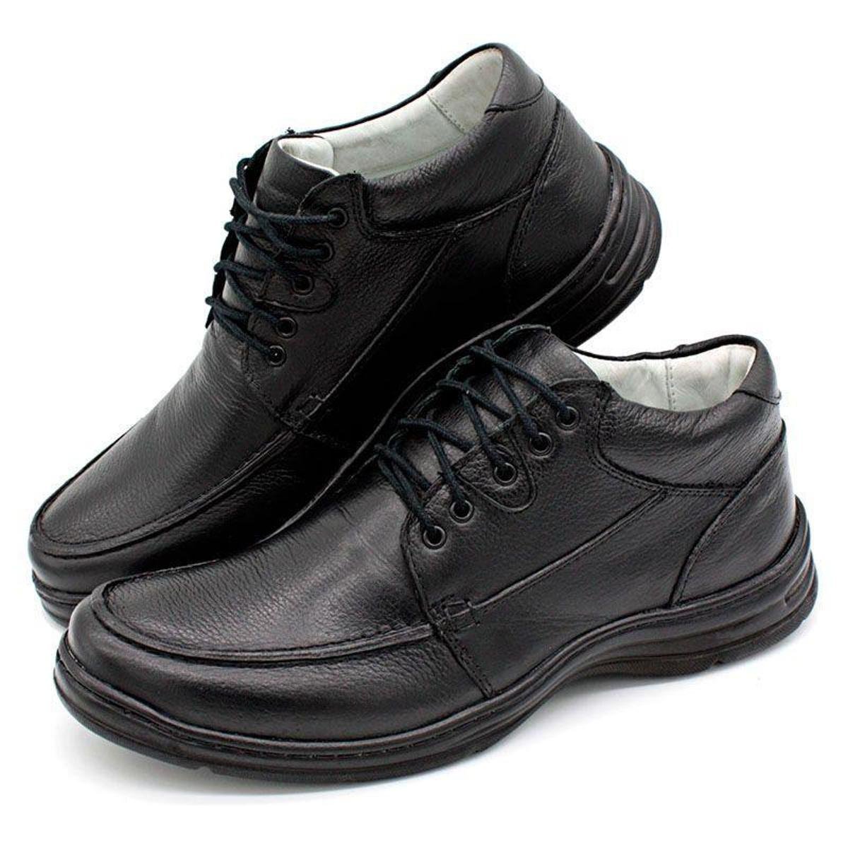 Sapato Linha Conforto Preto Masculino 2710-01 - Preto | Zattini