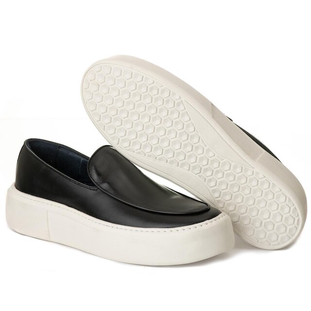 Sapato Loafer Confort Masculino Sola Alta Couro de Luxo