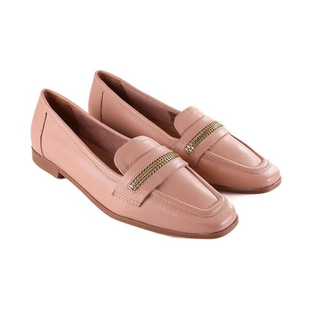 Sapato Loafer Feminino Bottero em Couro Brown